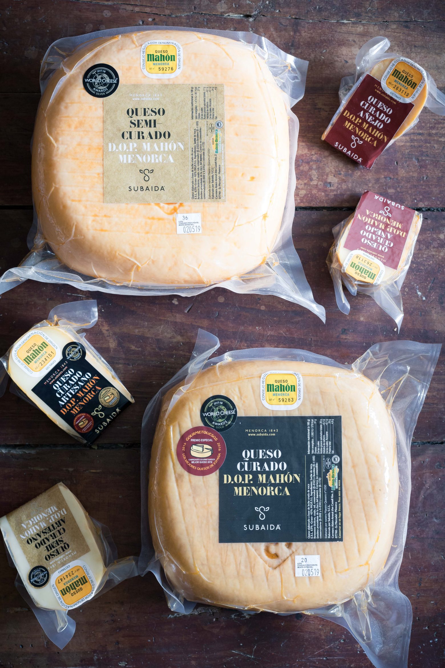 Fromage Mahón AOP, produit artisanal de Minorque.