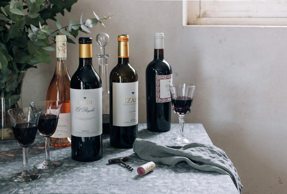 Sélection de vins rouges Izadi, Rioja et Ribera del Duero.