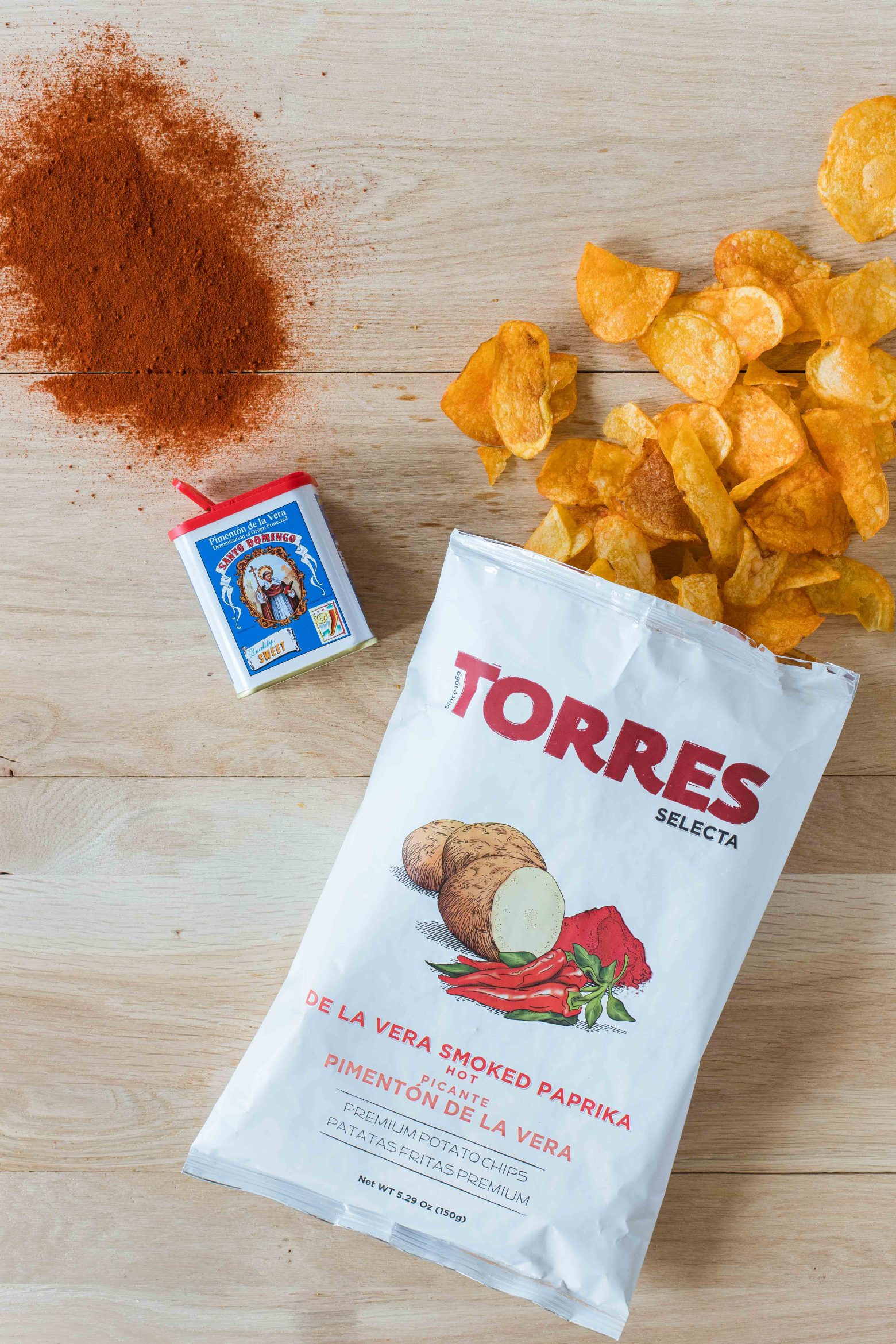 Chips Torres paprika fumé pour un apéritif espagnol original
