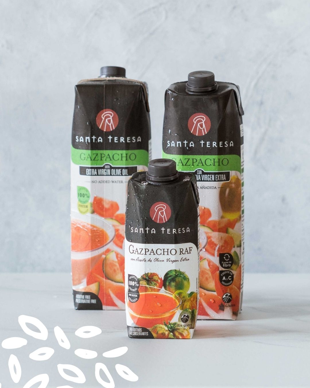 Briques de gazpacho Santa Teresa en différents formats