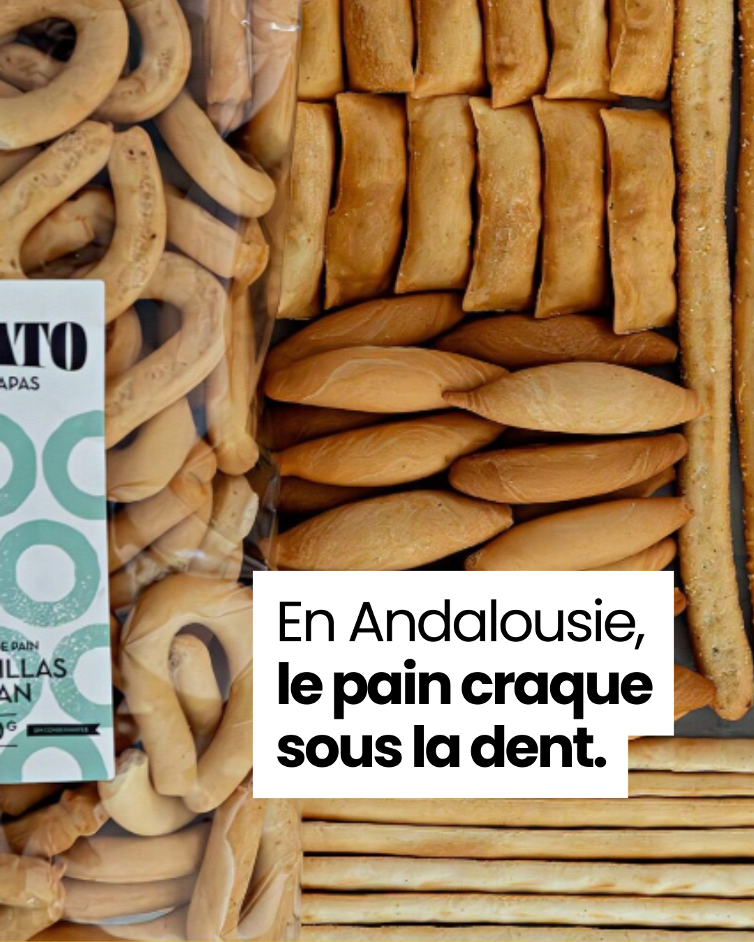 Gros plan sur des picos et rosquillas El Tato dans leur emballage