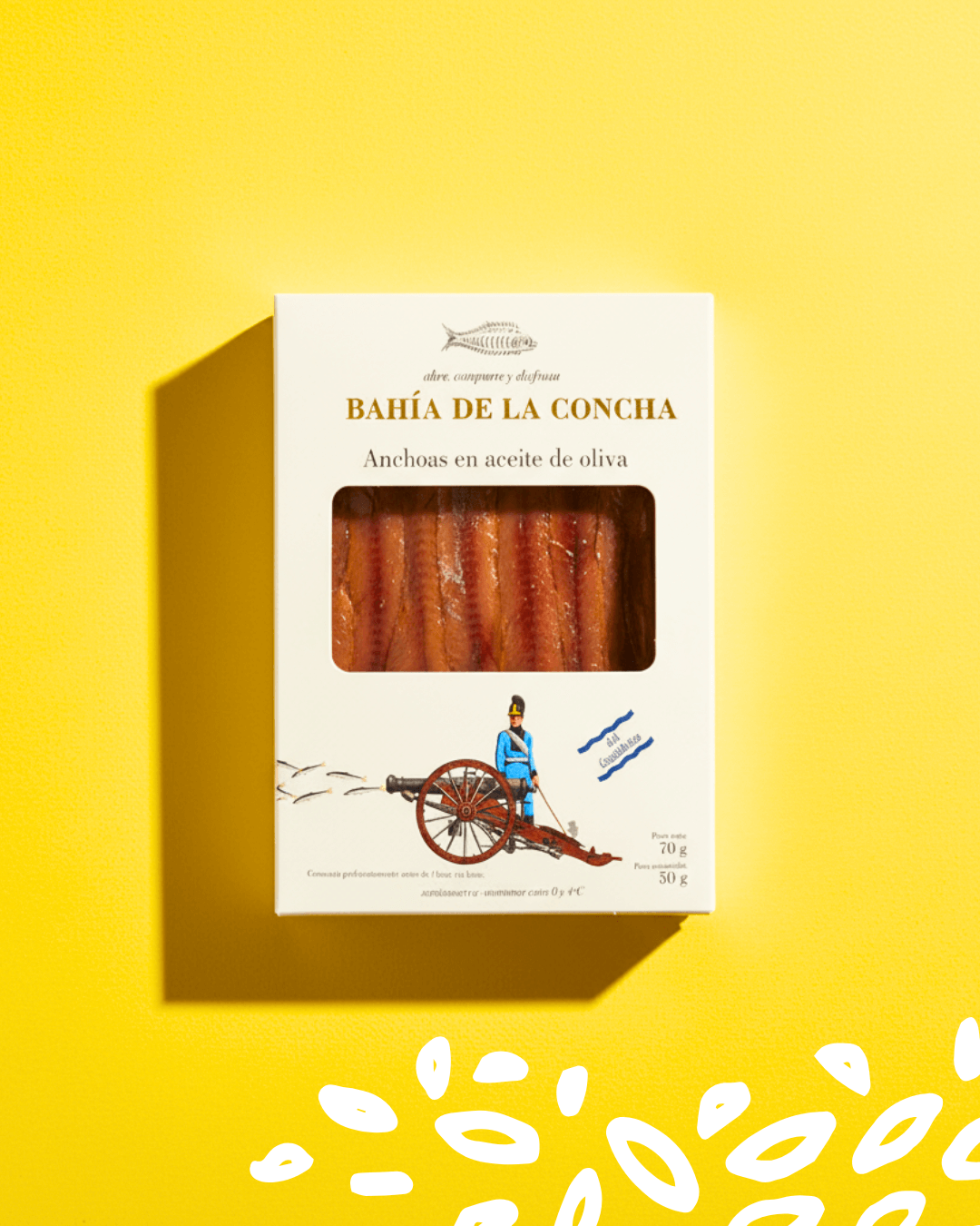Boîte d’anchois en salaison de la marque Bahía de la Concha