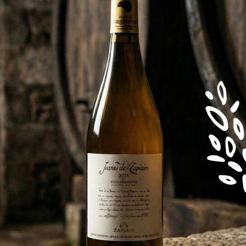Bouteille de cidre basque Joanes de Zapiain cuvée parcellaire